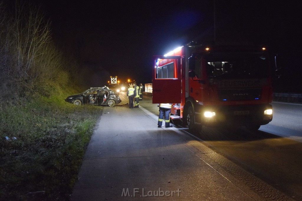 Schwerer VU A 4 Rich Olpe kurz vor AS Koeln Klettenberg P002.JPG - Miklos Laubert